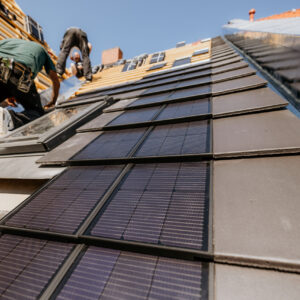 Installation Solardachziegel