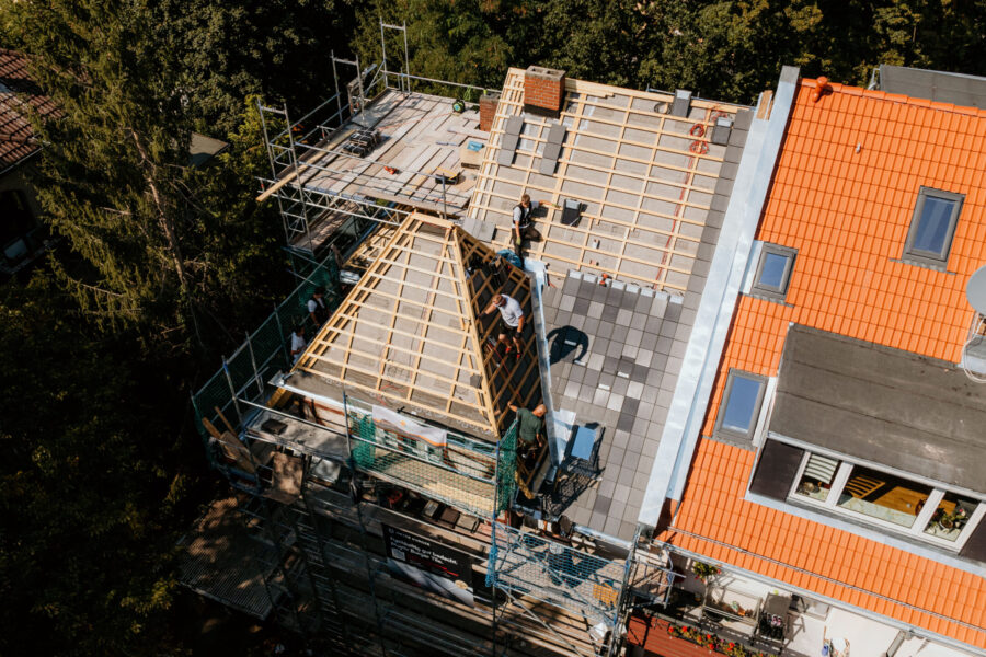 Installation Solardachziegel